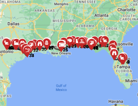 Motorhome Trip Plan from Orlando to Austin